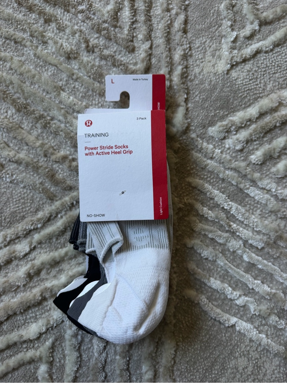 Lululemon Power Stride No-Show Socks No-Show Training Socks  (3-Pack)